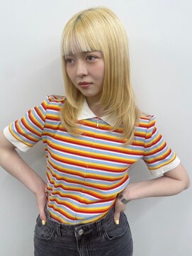 ヴィンスジオ 岐阜駅南(vince gio) ブロンド/レイヤーカット/ブリーチ/ハイトーン