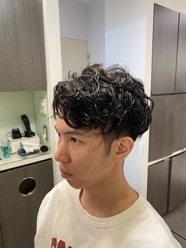 スカイシープレイス 錦糸町 波打ちスパイラル[錦糸町/理容室/メンズ/パーマ/フェード]