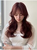 20代30代大人可愛い透明感ピンクブラウンケアブリーチ小顔