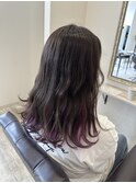 インナーカラー×ピンクラベンダー