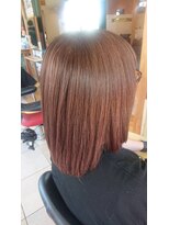 パリスパリ 衣山店(PARIS PARI) やわらかオレンジベージュボブ