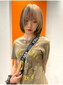 ブリーチカラー デザインカラー コントラストカラー 小顔カット