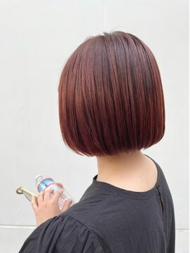 マッシュ(MASHU) オレンジブラウンカラー ボブ◎20代30代40代