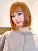 Say.黒髪ボブルフネビージュ小顔ワンレンミルクティーボブ表参道