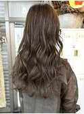 ブリーチ無し×グレージュ