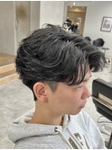 ニュアンスパーマフェザーパーマ毛流れパーマ新潟メンズパーマ