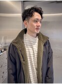 アップバングスパイラルショート