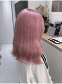くびれヘア/アプリコットオレンジ/夏のヘアアレンジ/渋谷