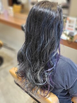 エイクス ヘア デザイン×美髪クリニック 千葉(AQs hair design) くびれヘア/アプリコットオレンジ/夏/髪質改善[千葉駅]