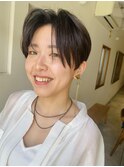 刈上げセンターパートショート