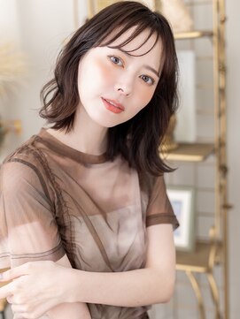 カバーヘア ブリス 志木南口駅前店(COVER HAIR bliss) くせ毛風シースルーバングセミウェットヘアa志木20代30代40代