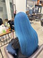 ヒール 銀座(heel) 2回ブリーチシアンネイビー