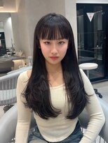 アスター 天神大名店(Aster)&nbsp;小顔に見えるトレンドヘア/黒髪/オリーブグレー/ココアベージュ