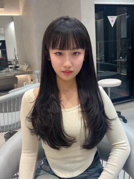 アスター 天神大名店(Aster) 小顔に見えるトレンドヘア/黒髪/オリーブグレー/ココアベージュ