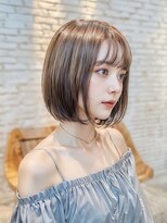 エフフォーユアヘアー 北方店(F for your hair)&nbsp;ハイトーンカラー×ボブ