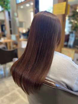 サロンドポプリ 志都美(salon de poupuri)の写真/必要な所に必要なだけ矯正◎ダメージレス施術で憧れのサラツヤストレートに♪ポイント・リタッチ矯正あり☆
