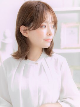 モッズヘア 越谷(mod's hair) くびれレイヤーカットミルクグレージュブリーチなしc8越谷20代