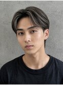 アップバングショートセンターパートツーブロックハイライト30代