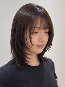 ハッチ(HACCH) 韓国風レイヤーカットブリーチダブルカラー前髪