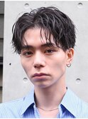 銀座シャドウパーマニュアンスパーマツーブロックメンズパーマ &nbsp;