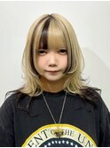 ポイントカラー メッシュ デザインカラー ダブルカラー
