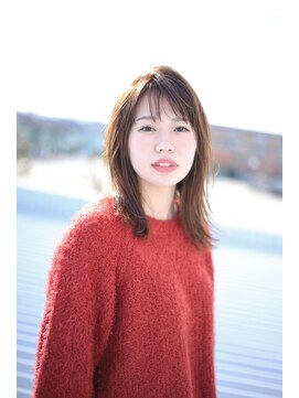 アーチ(ARCH) 透明感×パールグレージュ×バレイヤージュ×ロブ