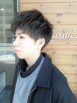 ヘアースペースシャルム (HAIR SPACE Charme) イメチェン！　アッシュ×アシメ風ショート♪