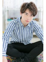 ミック ヘアアンドメイク アップ 駒込店(miq Hair&Make up)&nbsp;エッジの効いたニュアンスパーマソフトツーブロック