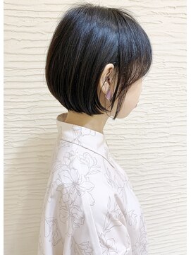 モリオ フロム ロンドン サッポロファクトリー店(morio FROM LONDON) 【morio札幌】札幌ショート　大人かわいい黒髪丸みショートボブ