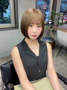 アイユー(ii+U) 艶髪　ボブ　髪質改善　シースルーバング　小顔カット
