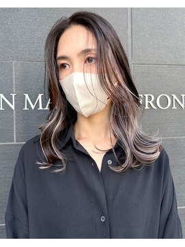 ロージアバイアルティナ(ROSIER by artina) バイカラー_外国人風カラー_モノトーングレージュ