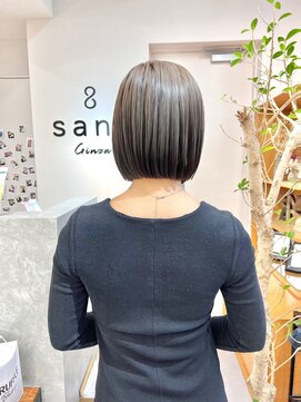 サンド 銀座(sand) 乾かすだけでまとまるぱつっとボブ☆