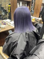 ラフ(LAFF)&nbsp;#バレイヤージュ#グレージュカラー#ボブウルフ#ココアベージュ