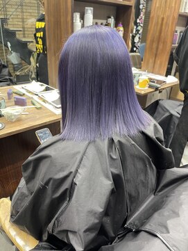 ラフ(LAFF) #バレイヤージュ#グレージュカラー#ボブウルフ#ココアベージュ