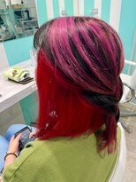 マティーナ ヘアー 池袋(Matina hair)&nbsp;【ピンク×レッド/ダブルカラー】20代30代40代