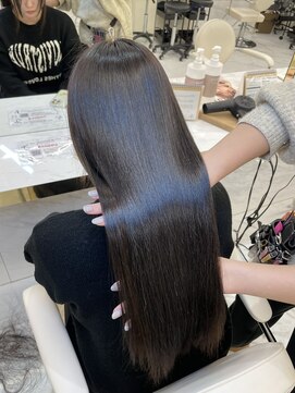 シェノン サントル(CHAINON CENTRE) 酸性縮毛矯正/似合わせカット/フルバング/レッドブラウン