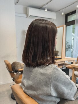 クラップス 上大岡(CLAPS) ロングボブ/大人ボブ/ミディアム/こっくりベージュ