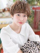 カバーヘアアンドスパ ブリス 浦和(COVER HAIR&SPA bliss)&nbsp;アシンメトリー外国人風耳かけオン眉ショートh3浦和20代30代40代