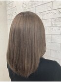20代30代大人かわいいモカベージュナチュラルヘアカラー【上野】