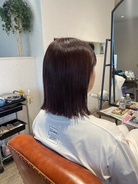 ムクヘア 御幸店(MUKU hair) cassis red(*^^*)