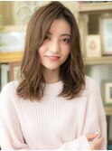 アシンメトリー外国人風小顔なみなみウェーブh3戸頭20代30代40代