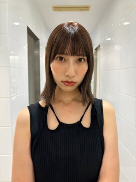 スノッブサンク(Snob ciNQ) ボブ/ラベンダーカラー/小顔バング/20代