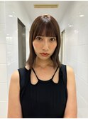 ボブ/ラベンダーカラー/小顔バング/20代