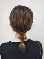 アヤラ オーガニックアンドスパ 東船橋店(AYALA) ミディアムボブ編みおろしアレンジ