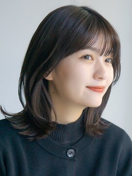 ガーデンヨコハマエスト(GARDEN YOKOHAMA est) イメチェン 似合わせカット ミディアムレイヤー 前髪