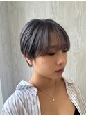 マッシュショート/グレージュカラー/Aujuaトリートメント