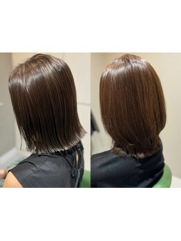 【平安通/半個室/白髪染め】年齢によるうねりなどエイジング毛のお悩みをツヤと潤いのある髪へと導きます♪