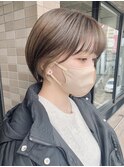 大人ショート黒髪マッシュショートハンサムショート前髪長め
