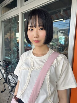 ファンファンバイルー 岐阜(fan fun by Rooo) ボブミニボブ黒髪ボブ