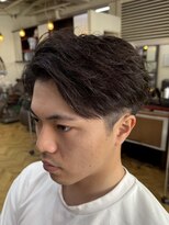 レボルトヘアー(R EVOLUT hair) 波巻きアップバング刈り上げマッシュ柏市柏駅